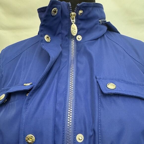 Liz Claiborne Light Hooded Jacket Blue - Picture 6 of 12